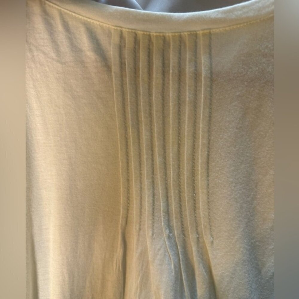 Joie Pleated Flutter Sleeve Top White Size S - Picture 6 of 7